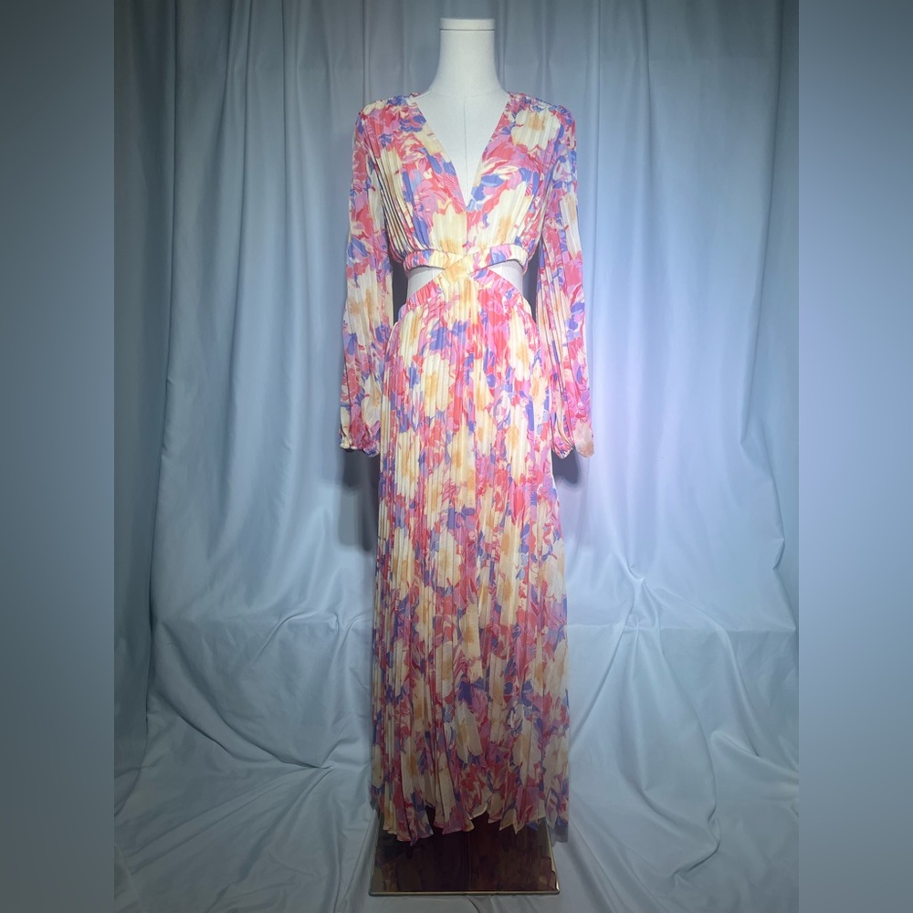 Astr The Label Revery Dress in Yellow Pink Floral | LP NWT - Picture 3 of 11